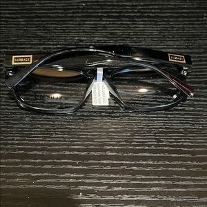 Versace Black Eyewear / Glasses / Frame Brand New with Gold Color